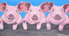 PIGGY PALS by Josephine Guilfoyle at Ross's Online Art Auctions