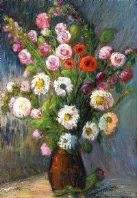 STILL LIFE, FLOWERS by Gladys Maccabe HRUA at Ross's Online Art Auctions