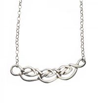 FINE SILVER KNOT NECKLACE at Ross's Online Art Auctions