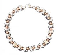9CT GOLD AND ROSE GOLD BRACELET at Ross's Online Art Auctions
