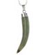 STERLING SILVER JADE TOOTH NECKLACE at Ross's Online Art Auctions