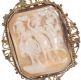 PINCH BACK CAMEO BROOCH at Ross's Online Art Auctions