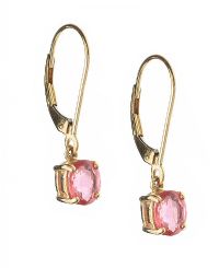 18CT GOLD TOURMALINE EARRINGS at Ross's Online Art Auctions