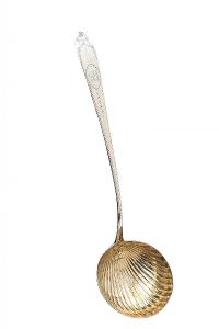 SILVER BRIGHT CUT LADLE at Ross's Online Art Auctions