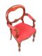 MAHOGANY BALLOON BACK DESK CHAIR at Ross's Online Art Auctions