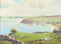 CUSHENDUN BAY, COUNTY ANTRIM by Charles McAuley at Ross's Online Art Auctions