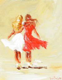 TWO DANCERS by Louise Mansfield at Ross's Online Art Auctions
