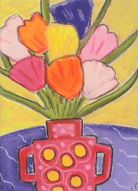 TULIPS by Annie Robinson at Ross's Online Art Auctions