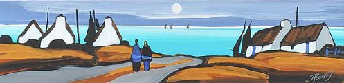 MOONLIGHT ACROSS THE BAY by J.P. Rooney at Ross's Online Art Auctions
