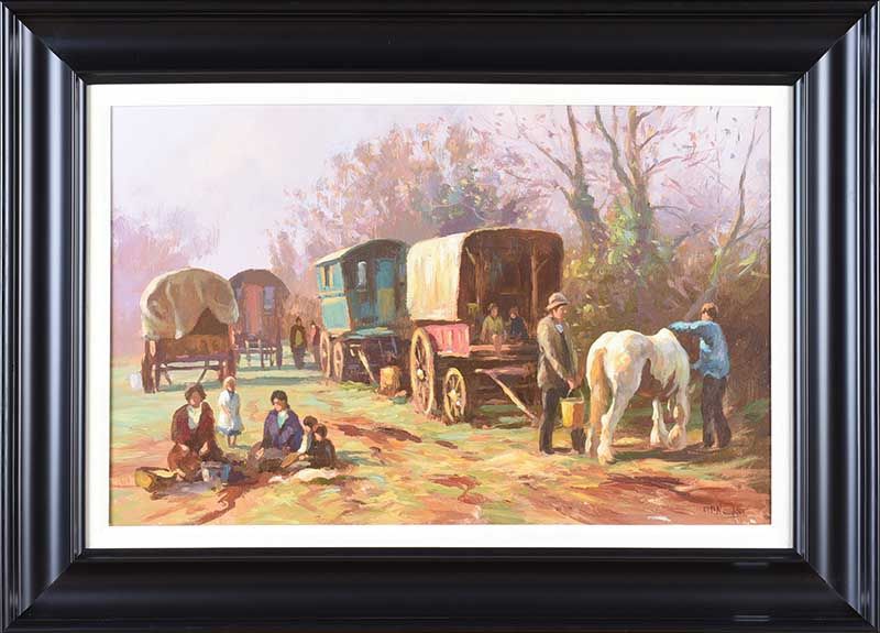 THE TRAVELLERS CAMP by Donal McNaughton at Ross's Online Art Auctions