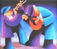 BAND OF TWO by George Callaghan at Ross's Online Art Auctions