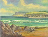 FAIRHEAD, COUNTY ANTRIM by J.J. O'Neill at Ross's Online Art Auctions