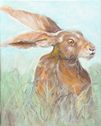 DON'T LOOK BACK HARE by Eileen McKeown at Ross's Online Art Auctions