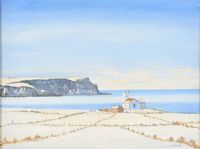 WINTER AT BALLINTOY by J. Michael Boyd at Ross's Online Art Auctions