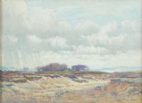 A MOORLAND by John P. Nicolson at Ross's Online Art Auctions