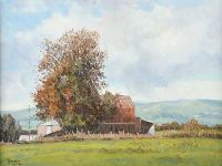 SEPTEMBER FARM by Wilfred Haughton RUA at Ross's Online Art Auctions