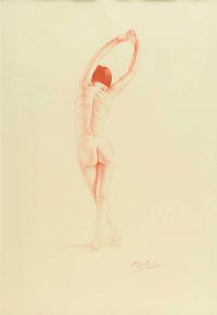 STANDING NUDE by George Henry Smyth at Ross's Online Art Auctions