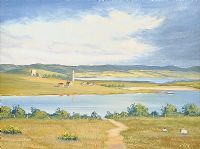 CLEARING SKIES OVER DEVINISH ISLAND by J. Michael Boyd at Ross's Online Art Auctions