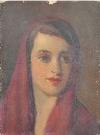 CONNEMARA GIRL 1931 by Irish School at Ross's Online Art Auctions