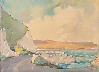 THE COAST ROAD, COUNTY ANTRIM by James Stanley Prosser RUA at Ross's Online Art Auctions