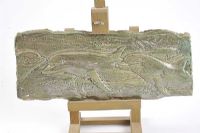 DOLPHINS BAS RELIEF by Hilary Bryson at Ross's Online Art Auctions