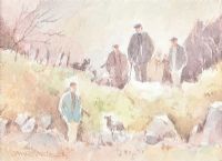 SHEEP WATCH, HORN HEAD, DONEGAL by James McConnell at Ross's Online Art Auctions