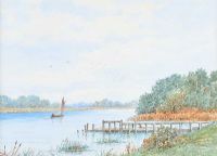 RIVER SEVERN by Lewis Drew at Ross's Online Art Auctions