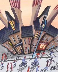 LIFE ON OUR STREET by John Ormsby at Ross's Online Art Auctions
