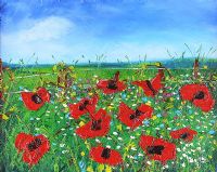 POPPY FIELD by Declan Marry at Ross's Online Art Auctions