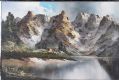 MONTE CRISTALLO MIT DURREWSEE, DOLOMITES by F.E. Lempka at Ross's Online Art Auctions
