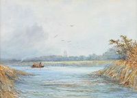 THE TRENT RIVER by Lewis Drew at Ross's Online Art Auctions