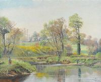 MINNOWBURN, RIVER LAGAN by Tobias Everet Spence at Ross's Online Art Auctions
