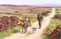 RETURNING HOME WITH THE TURF by Donal McNaughton at Ross's Online Art Auctions