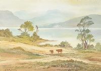 CATTLE GRAZING, CONNEMARA by Keith Burtonshaw at Ross's Online Art Auctions