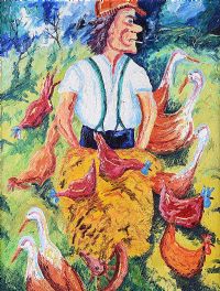 THE FARMER by Trevor Brown at Ross's Online Art Auctions