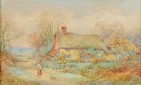 A COTTAGE IN SURREY by Sylvester Stannard RBA at Ross's Online Art Auctions