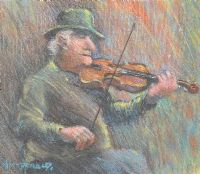 THE FIDDLER by James McDonald at Ross's Online Art Auctions
