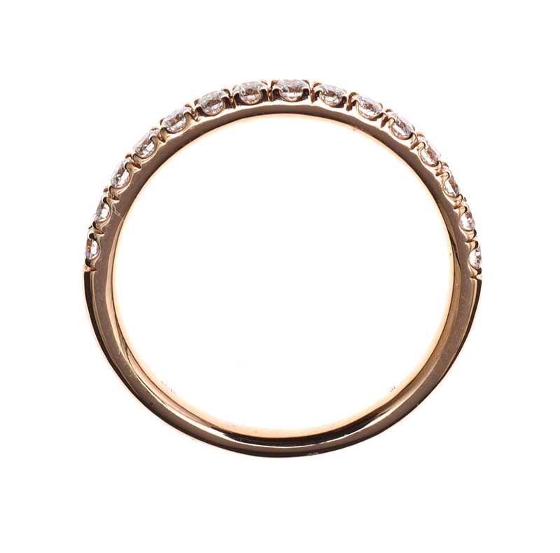 18CT ROSE GOLD DIAMOND BAND at Ross's Online Art Auctions