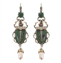 VINTAGE PAIR OF COSTUME SCARAB EARRINGS at Ross's Online Art Auctions