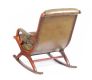 LEATHER BUTTON BACK ROCKING CHAIR at Ross's Online Art Auctions
