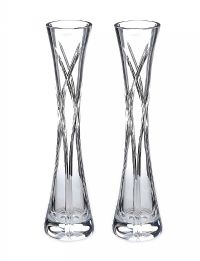 PAIR OF GALWAY CRYSTAL VASES at Ross's Online Art Auctions
