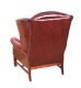DEEP BUTTON LEATHER WINGED BACK ARMCHAIR at Ross's Online Art Auctions