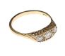 ANTIQUE 9CT GOLD THREE STONE DIAMOND RING at Ross's Online Art Auctions