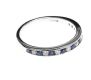 18CT WHITE GOLD SAPPHIRE AND DIAMOND BAND at Ross's Online Art Auctions