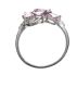10CT WHITE GOLD RING SET WITH PINK AND COLOURLESS TOPAZ at Ross's Online Art Auctions