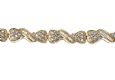 9CT GOLD DIAMOND FANCY-LINK BRACELET at Ross's Online Art Auctions