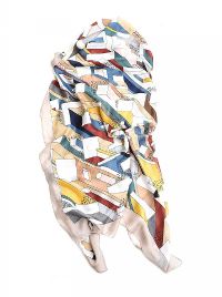 GEOMETRIC SILK SCARF at Ross's Online Art Auctions
