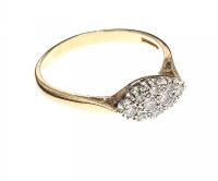 
9CT GOLD DIAMOND RING at Ross's Online Art Auctions