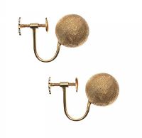 14CT GOLD SCREW ON EARRINGS at Ross's Online Art Auctions