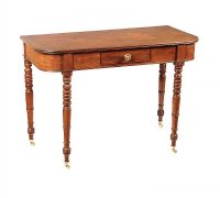 GEORGIAN MAHOGANY D-END CONSOLE TABLE at Ross's Online Art Auctions